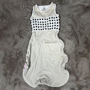 Nanit Breathing Wear Sleeping Bag 6-12M Cream Black Diamond Pattern Sleep Sack